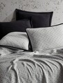 Set cuvertura de pat dubla 3 piese, L'essentiel Maison, Silvano, Negru