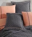 Set cuvertura de pat dubla 3 piese, L'essentiel Maison, Helen, Antracit
