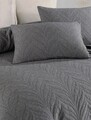 Set cuvertura de pat dubla 3 piese, L'essentiel Maison, Sandeo, Antracit