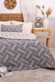 Set cuvertura de pat dubla 3 piese, L'essentiel Maison, Stella, Gri