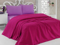 Cuvertura pique Single, 7 - Fuchsia, Bella Carine by Esil Home, Bumbac