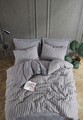 Lenjerie de pat dubla, Road Potlu - Black, EnLora Home, Bumbac;Poliester