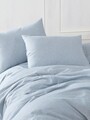 Lenjerie de pat dubla 3 piese, L'essentiel Maison, Lizbon, Bumbac;Poliester, Albastru