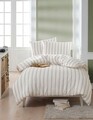 Lenjerie de pat pentru o persoana 2 piese, Hamilton - Beige, EnLora Home, Bumbac;Poliester