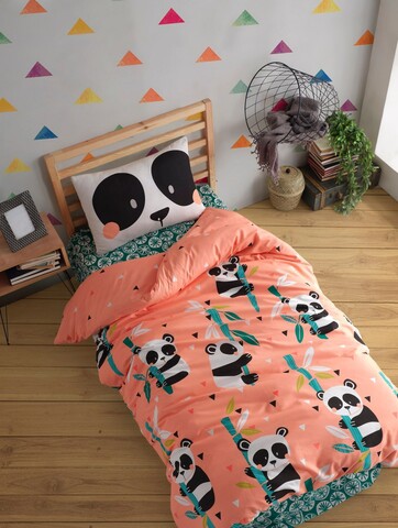 Lenjerie de pat pentru o persoana, L'essentiel Maison, Panida, 80% bumbac / 20% poliester, Roz
