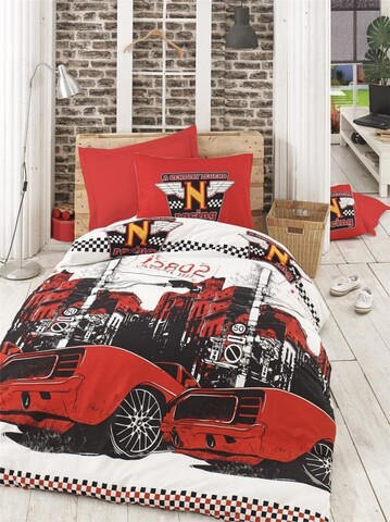 Lenjerie de pat pentru o persoana, L'essentiel Maison, Bolide, Multicolor