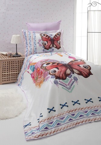 Lenjerie de pat pentru o persoana, L'essentiel Maison, Butterfly, Multicolor