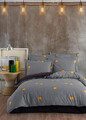 Lenjerie de pat dubla, L'essentiel Maison, Naranja, Black / White / Orange / Green