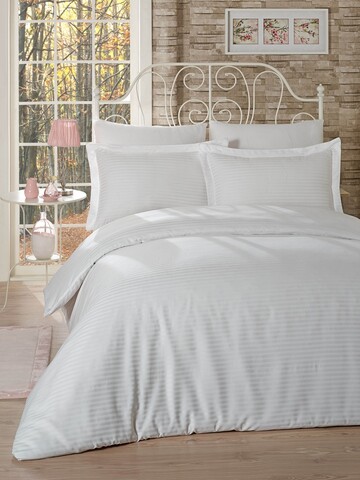 Lenjerie de pat dubla, L'essentiel Maison, Classic Line, Alb