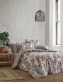 Lenjerie de pat dubla, L'essentiel Maison, Lionel, Auriu / Maro / Albastru