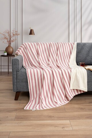 Patura Single, L'essentiel Maison, Soren Wellsoft, Amestec bumbac, Rosu