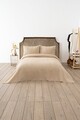 Cuvertura matlasata dubla, Waffle - Beige, DC Home, Bumbac;Poliester