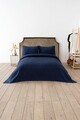 Cuvertura matlasata dubla, Waffle - Navy Blue, DC Home, Bumbac;Poliester