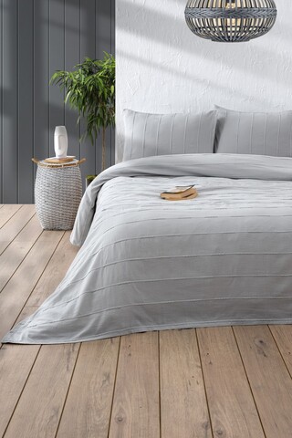 Set cuvertura pique dubla, L'essentiel Maison, Sedef, Gri