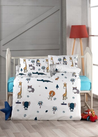 Lenjerie de pat pentru copii, Safari, Life Style, Bumbac Ranforce