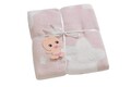 Patura bebelusi, Star - Light Pink, Dolce Bonita Home, 75% BUMBAC/15% ACRIL/10% POLIESTER