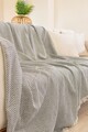 Cuvertura de pat, Woven Cozy - Dark Grey, Tabu Home, 80% bumbac / 20% poliester