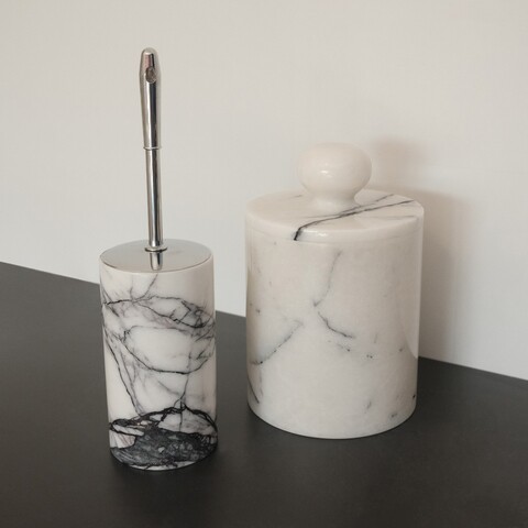 Set de baie, L'essentiel Maison, MAR07130302D, Alb