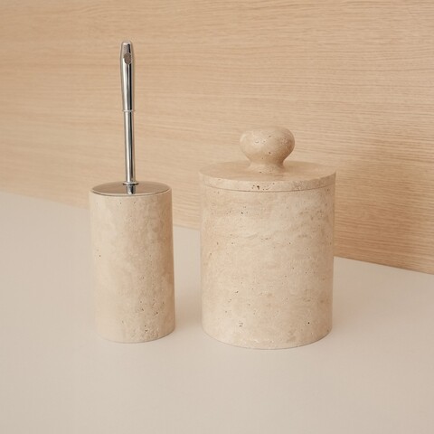 Set de baie, L'essentiel Maison, MAR07150104D, Bej