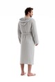 Halat de baie unisex, L'essentiel Maison, Muslin, Gri