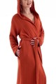Halat de baie unisex, L'essentiel Maison, Muslin, Caramiziu