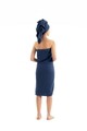 Set prosoape, L'essentiel Maison, Muslin, Albastru navy