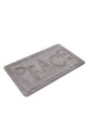 Covoras de baie, L'essentiel Maison, Peace, 60x100 cm, Gri