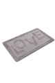 Covoras de baie, L'essentiel Maison, Love, 60x100 cm, Gri