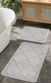 Set covorase de baie, L'essentiel Maison, Cizgili, Gri