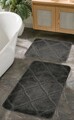 Set covorase de baie, L'essentiel Maison, Cizgili, Antracit