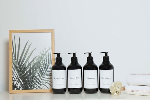 Set dozator de sapun, L'essentiel Maison, Trovesd2, Negru