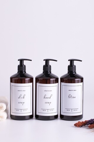 Set dozator de sapun, L'essentiel Maison, Troveapb, Chihlimbar