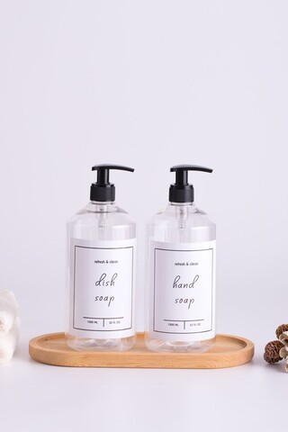 Set dozator de sapun, L'essentiel Maison, Troveşs1, Transparent