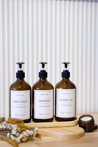 Set dozator de sapun, L'essentiel Maison, Troveacd, Chihlimbar