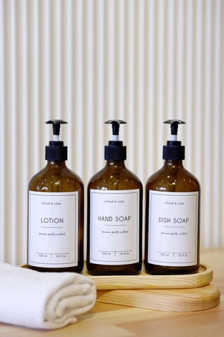 Set dozator de sapun, L'essentiel Maison, Troveacb, Chihlimbar