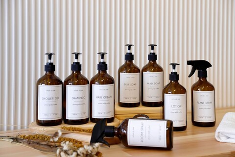 Set dozator de sapun, L'essentiel Maison, Troveacset, Chihlimbar