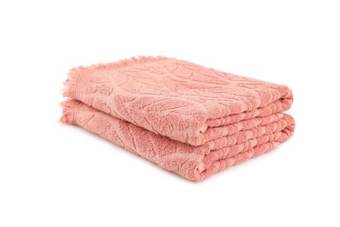 Set prosoape, Hobby, Leaf, Bumbac, Roz somon