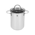 Oala cu capac pentru sparanghel/paste, Zokura, 4.2 L/16 cm, inox