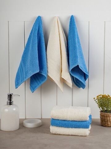 Set prosoape, Hobby, Rainbow, Bumbac, Albastru / Crem