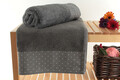 Set prosoape de baie, Şaheser, Pitircik, Bumbac, Gri/Alb
