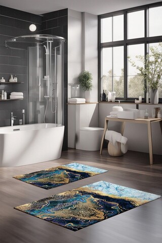 Set covorase de baie, Cartwright, CT-5023, Poliester, Multicolor