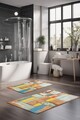 Set covorase de baie, Cartwright, CT-5250, Poliester, Multicolor
