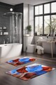Set covorase de baie, Cartwright, CT-5412, Poliester, Multicolor