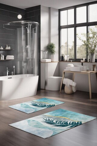 Set covorase de baie, Cartwright, CT-5424, Poliester, Multicolor