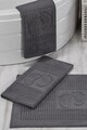 Set covorase de baie, Eponj Home, Orma, Bumbac, Antracit
