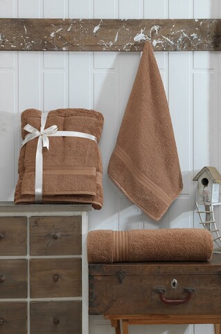 Set prosoape, Eponj Home, DS, Bumbac, Maro