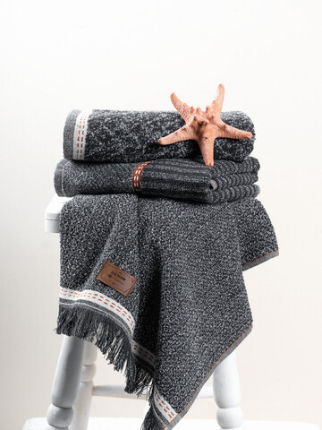 Set prosoape, Cotton Box, Denim, Amestec bumbac, Antracit