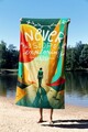 Prosop de plaja, Astacura, Never Stop 70, 70x130 cm, 70% poliester/30% poliamida, Multicolor