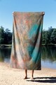 Prosop de plaja, Astacura, Pasa Da Rust 70, 70x130 cm, 70% poliester/30% poliamida, Multicolor