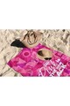 Prosop de plaja, Astacura, Pink is The New Black 70, 70x130 cm, 70% poliester/30% poliamida, Multicolor